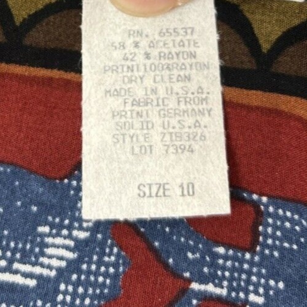 AKF New York Women's Jacket Size 10 Vintage Blue White Rose NWT USA - Picture 6 of 11